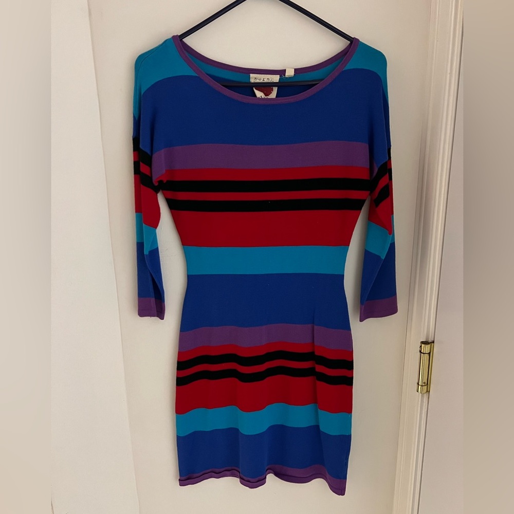 Figure-Hugging Sweater Dress